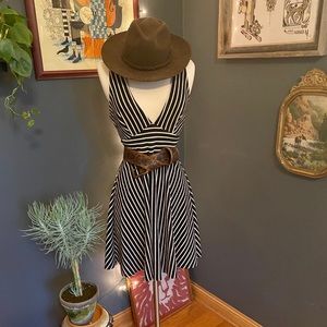 Akira blue and white striped summer dress.